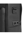 Piquadro - Leather travel backpack with fingerprint-activated closure and a compartment for a 15.6-inch laptop
