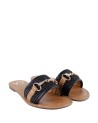  Ynot - Ciabattine Donna con Morsetto in Rafia e Ecopelle Hanna