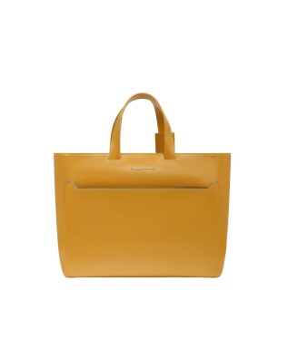  Piquadro - Shopping bag porta pc 15,6" in pelle Blue Square