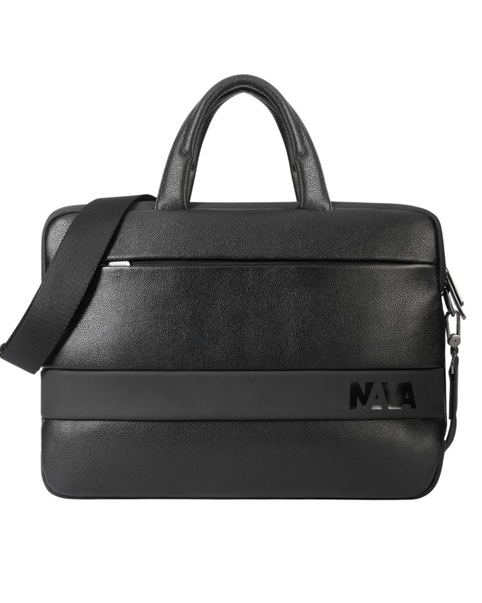 Nava – Aktentasche Slim aus Leder mit...