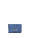 Alviero Martini Prima Classe - Medium bifold wallet in soft fabric with Geo Color print
