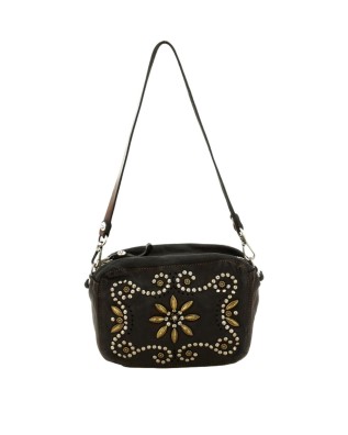  Campomaggi – Borsa a tracolla camera bag in pelle con borchie 2