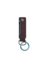 Piquadro - Blue Square Men's Leather Keychain