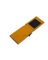Piquadro - Kreditkartenetui aus Leder und Metall mit Blue Square-Mechanismus und RFID-Schutz