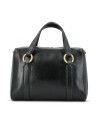 The Bridge - Laura, a medium-sized leather handbag with a removable shoulder strap