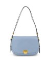 The Bridge -  Federica medium-sized leather crossbody bag with a flap
