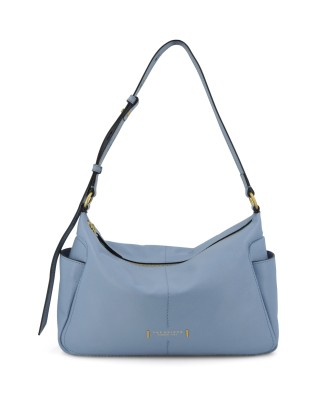 The Bridge - Letizia leather shoulder bag with side...