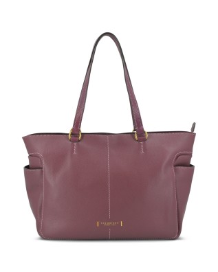  The Bridge - Borsa in pelle shopper con tasche laterali Letizia