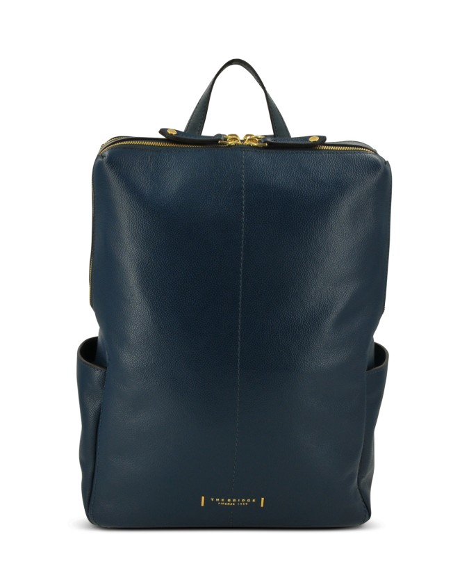 The Bridge - Damen-Lederrucksack Letizia mit Seitentaschen