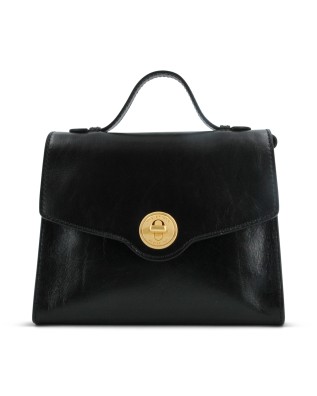 The Bridge - Irene Leather Handbag with Shoulder Strap -...