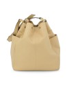 The Bridge - Letizia Leather Bucket Bag with Shoulder Strap