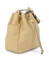 The Bridge - Letizia Leather Bucket Bag with Shoulder Strap
