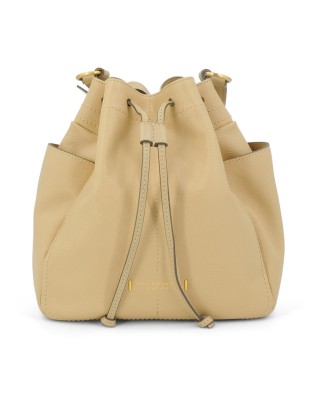 The Bridge - Letizia Leather Bucket Bag with Shoulder...