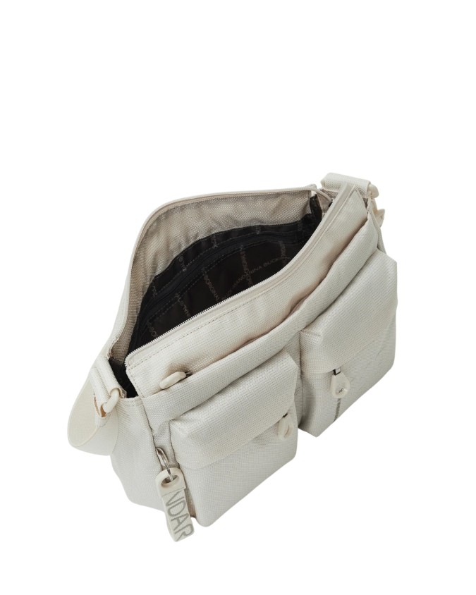Mandarina Duck - Shoulder bag with front pockets, made of MD20
