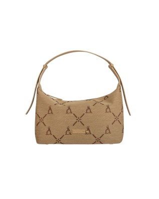  Atelier du Sac - Borsa a spalla in tessuto Jacquard e manico