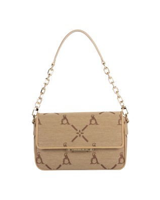 Atelier du Sac - Umhängetasche aus Jacquard-Stoff mit Klappe
