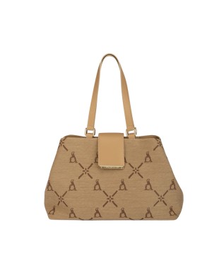  Atelier du Sac - Tote bag grande in tessuto Jacquard ed