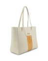 Alviero Martini Prima Classe - Large shopping bag in Bloom City embossed fabric