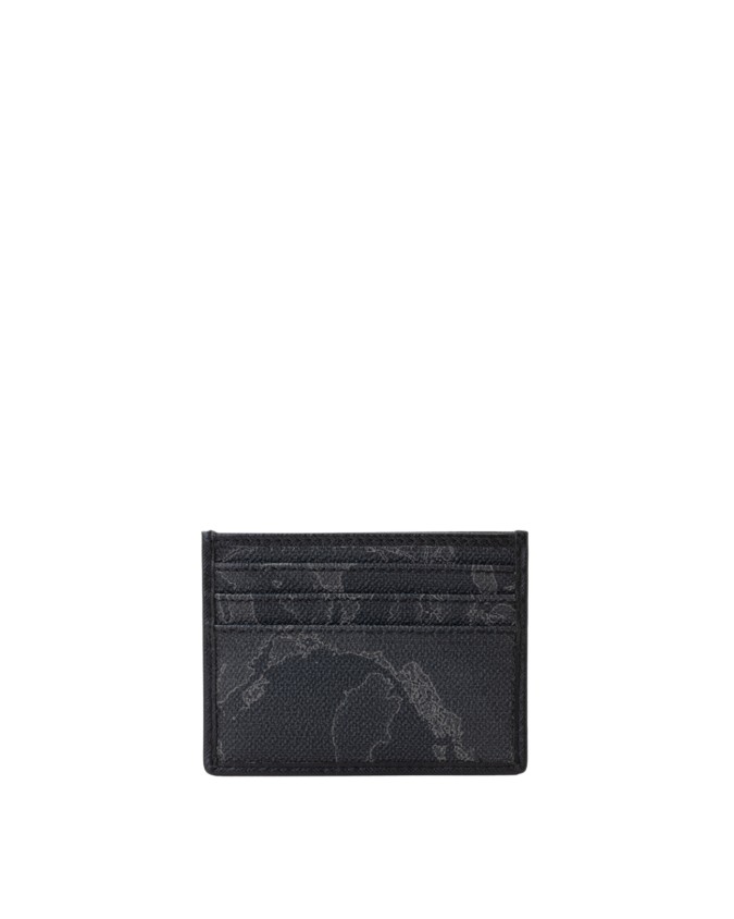 Alviero Martini Prima Classe - Porta carte di credito in tessuto goffrato Geo Black