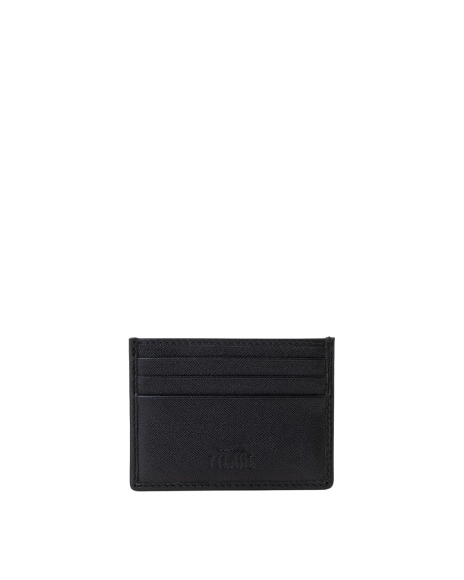 Alviero Martini Prima Classe - Porta carte di credito in tessuto goffrato Geo Black