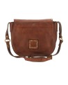 Campomaggi - Cowhide leather crossbody bag with a "Petra" stone on the front