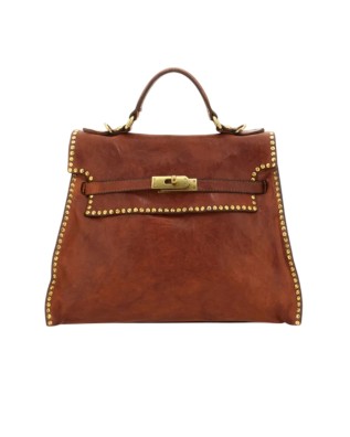  Campomaggi - Borsa a mano con tracolla in pelle Tg. 