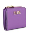 Alviero Martini Prima Classe - Small Zipfold Wallet in Embossed Bloom City Fabric