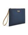 Alviero Martini Prima Classe - Clutch with Rubberized Fabric Wrist Strap in Geo Harmonia