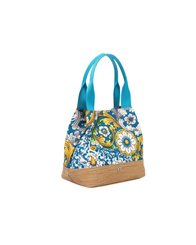 Ynot - Borsa Donna Shopping Small Floreale Ortigia