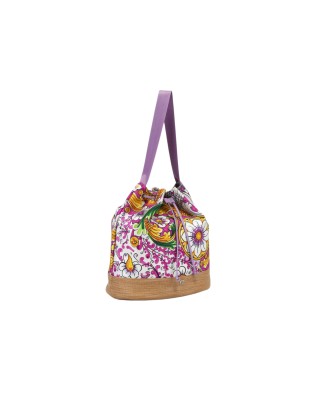  Ynot- Borsa Secchiello Donna floreale in poliestere Ortigia 2