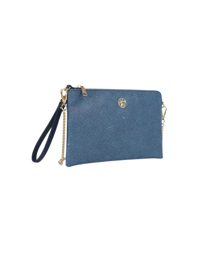 Ynot- Clutch Donna con tracolla in metallo Lux
