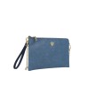 Ynot- Clutch Donna con tracolla in metallo Lux