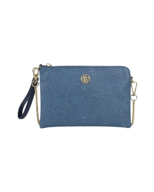 Ynot - Clutch Donna con tracolla e laccetto in poliuretano Lux