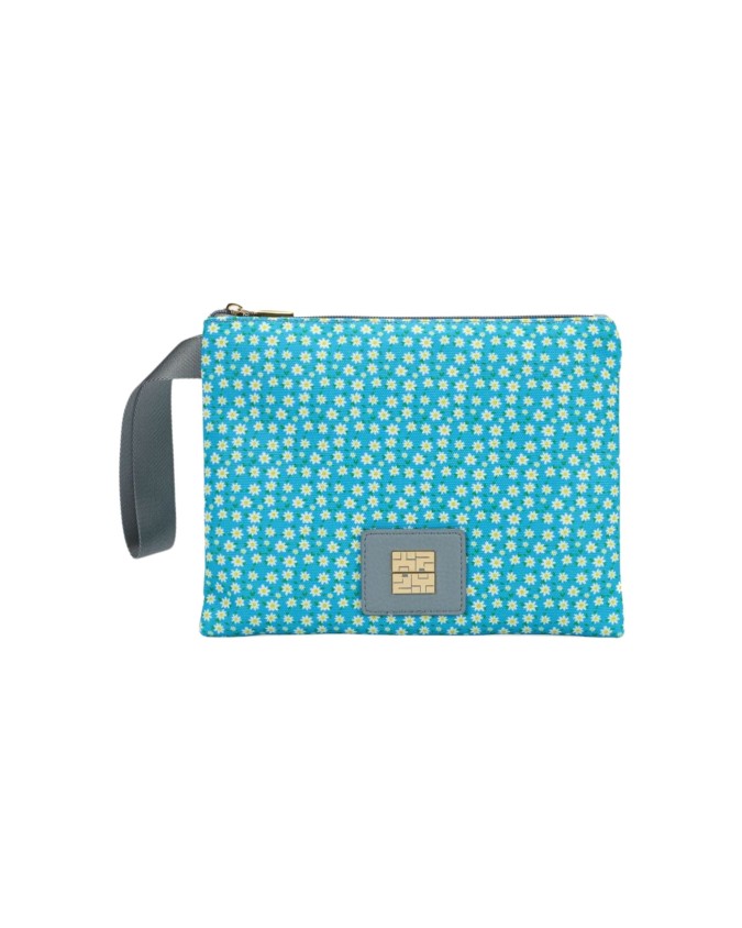Ynot - Clutch Donna in tessuto canvas a fiori Garden