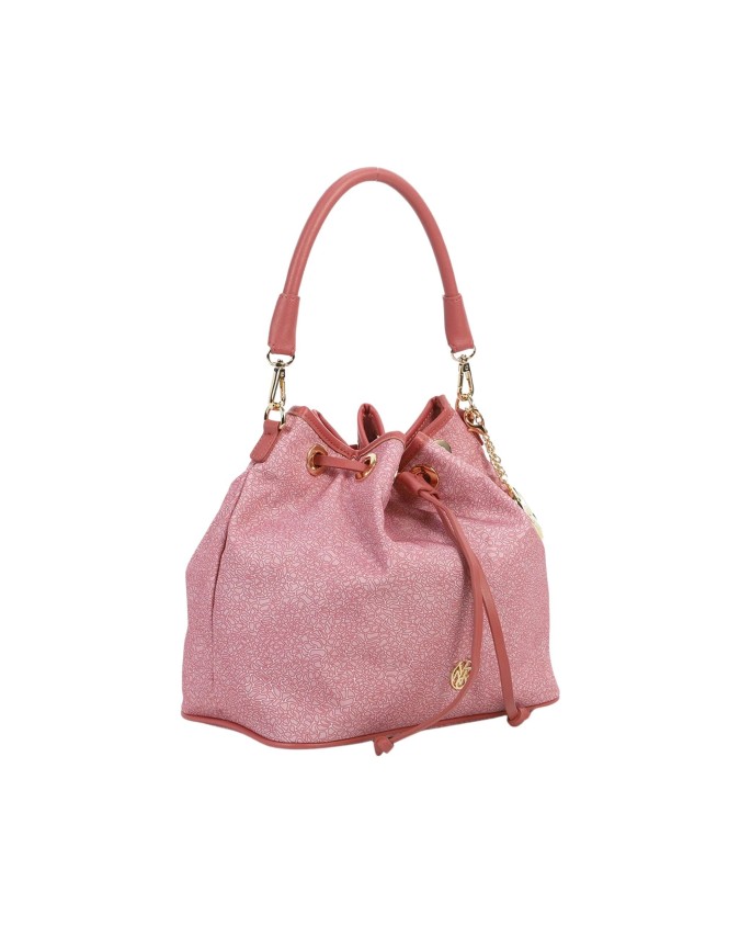 Ynot - Borsa Donna a secchiello in tessuto ed ecopelle Cloud