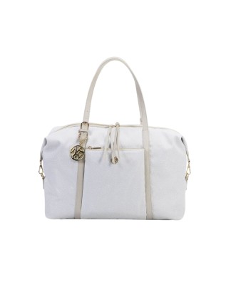  Ynot - Borsa Donna modello Weekend in tessuto ed ecopelle Cloud