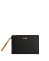 Alviero Martini Prima Classe - Clutch with Rubberized Fabric Wrist Strap in Geo Harmonia