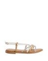 Alviero Martini Prima Classe - Sandals with Mini Rhinestones and a Geo Classic Inset in Eco Nappa