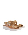 Alviero Martini Prima Classe - EVA Light Geo Classic Wedge Sandals in Eco Nappa