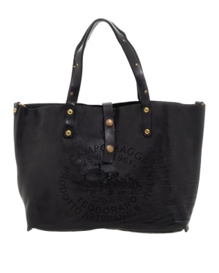 Campomaggi - Große Ledertasche im Tote-Bag-Stil mit...