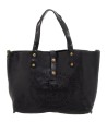 Campomaggi - Große Ledertasche im Tote-Bag-Stil mit lasergraviertem Teodorano-Motiv