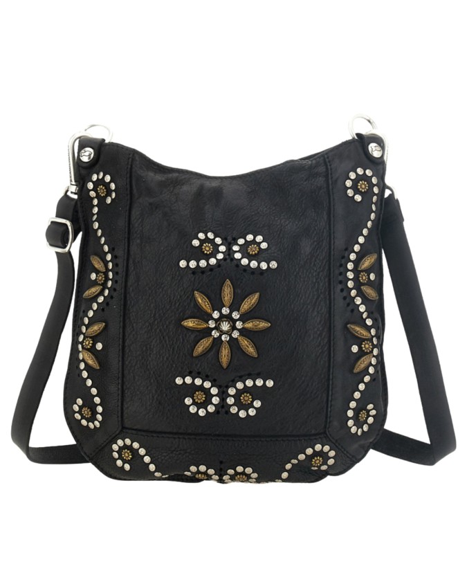 Campomaggi – Nora Leather Shoulder Bag with Small Studs