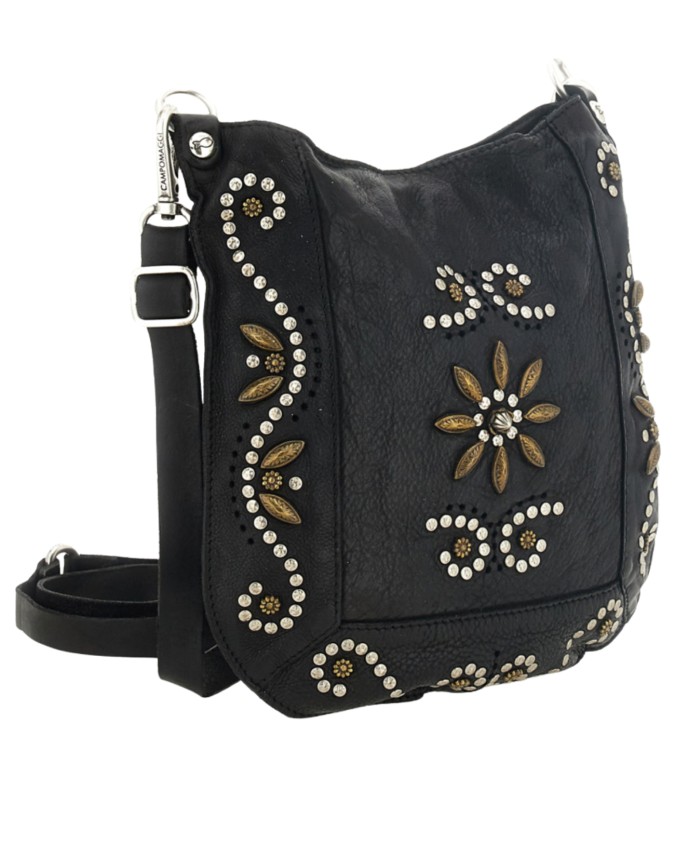 Campomaggi – Nora Leather Shoulder Bag with Small Studs