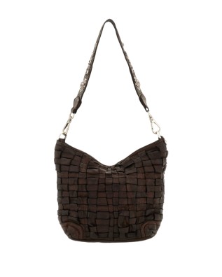 Campomaggi - Beth Size M Woven Leather Shoulder Bag