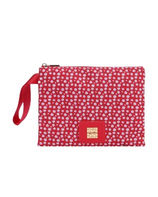  Ynot - Clutch Donna in tessuto canvas a fiori Garden