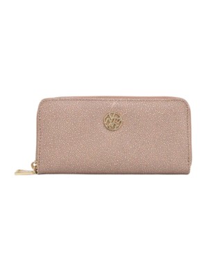  Ynot - Portafoglio Donna con doppia zip in poliuretano Lux
