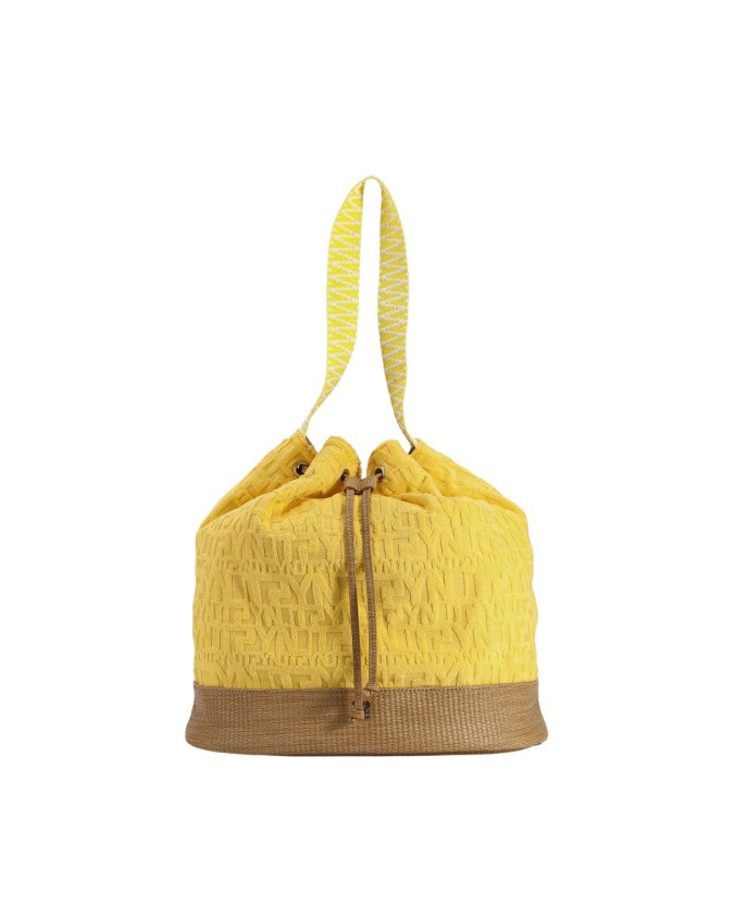 Ynot- Borsa Donna a secchiello in tessuto Sponge