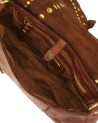 Campomaggi - Gioachina Dye-Finished Cowhide Leather Shoulder Bag with Studs