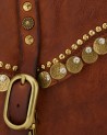 Campomaggi - Gioachina Dye-Finished Cowhide Leather Shoulder Bag with Studs