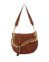 Campomaggi - Gioachina Dye-Finished Cowhide Leather Shoulder Bag with Studs